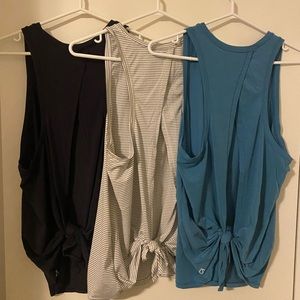 Set of 3 Gap Fit tie back tanks